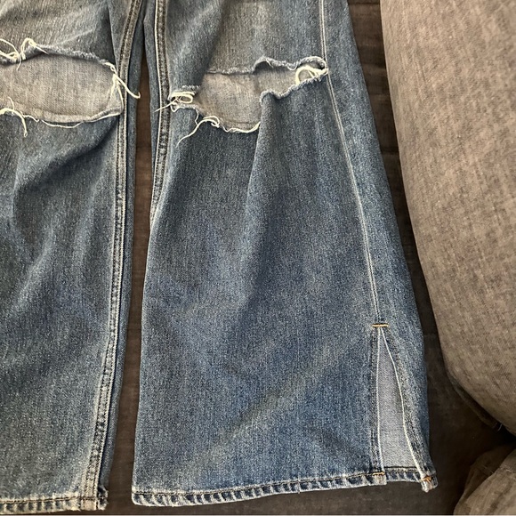 MOUSSY Wide Leg Distressed Jeans - Picture 5 of 8